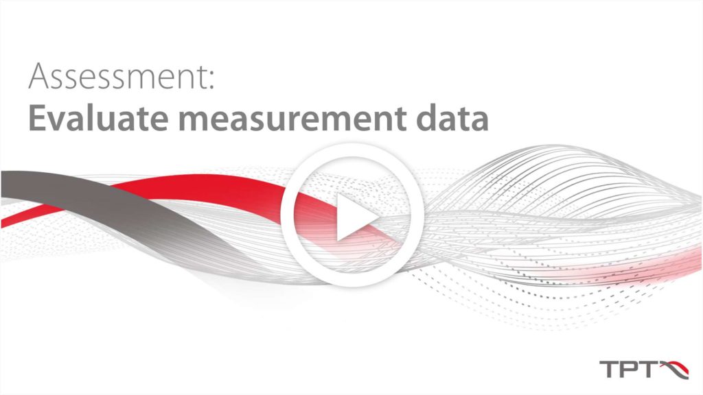 Video TPT Evaluate measurement data