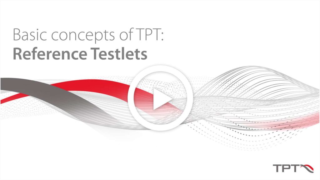 Video TPT Reference Testlets