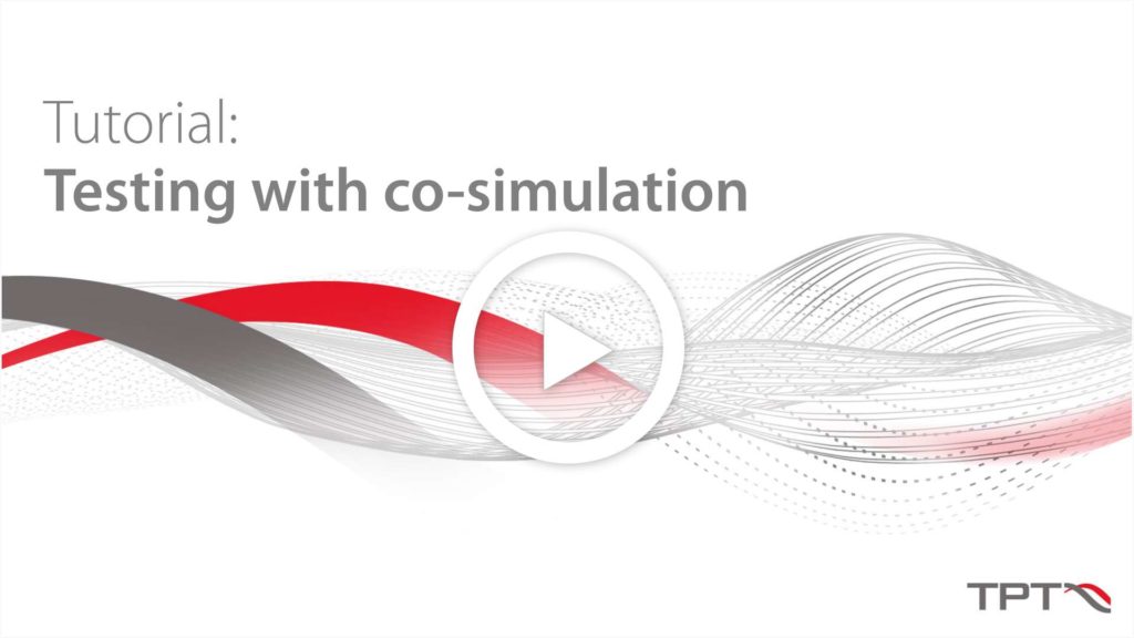 Video TPT Testing with co-simulation