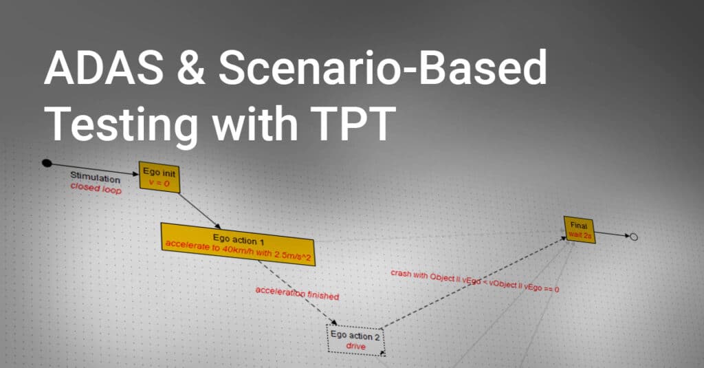 ADAS and scenario-based testing with TPT