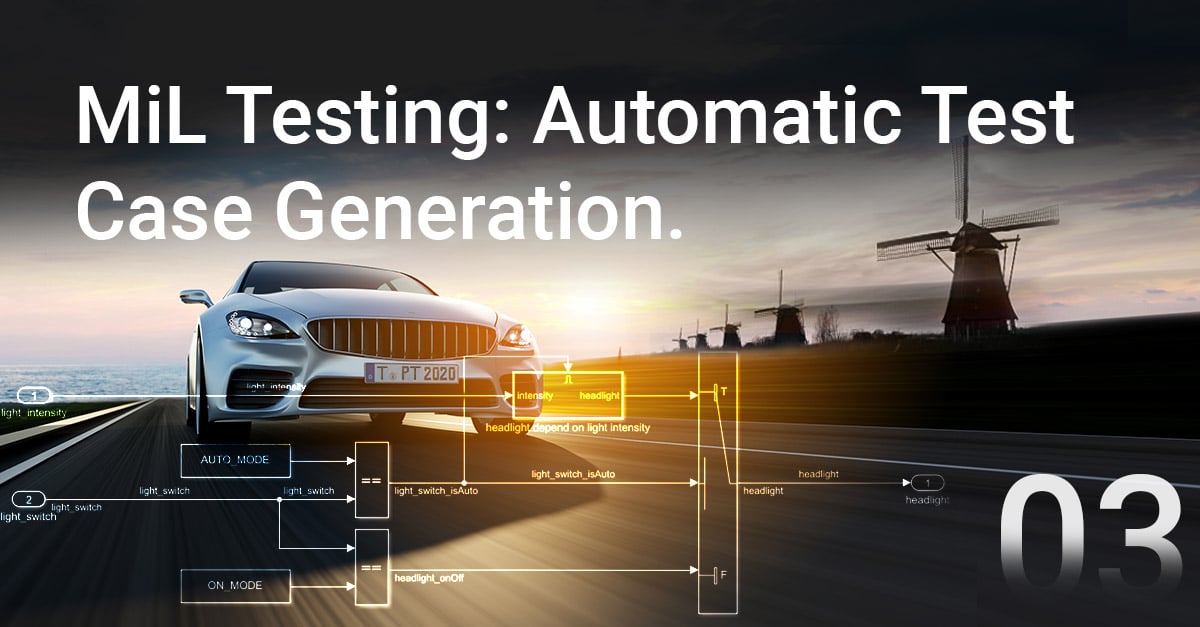 MiL Testing with TPT: Automatic Test Case Generation with TASMO