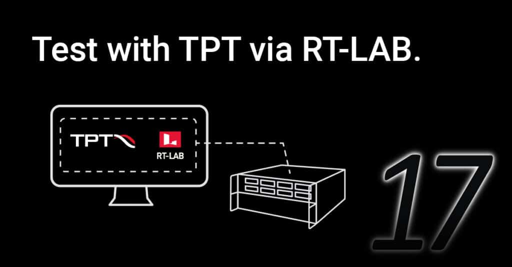 HiL and SiL Testing with TPT via RT-LAB